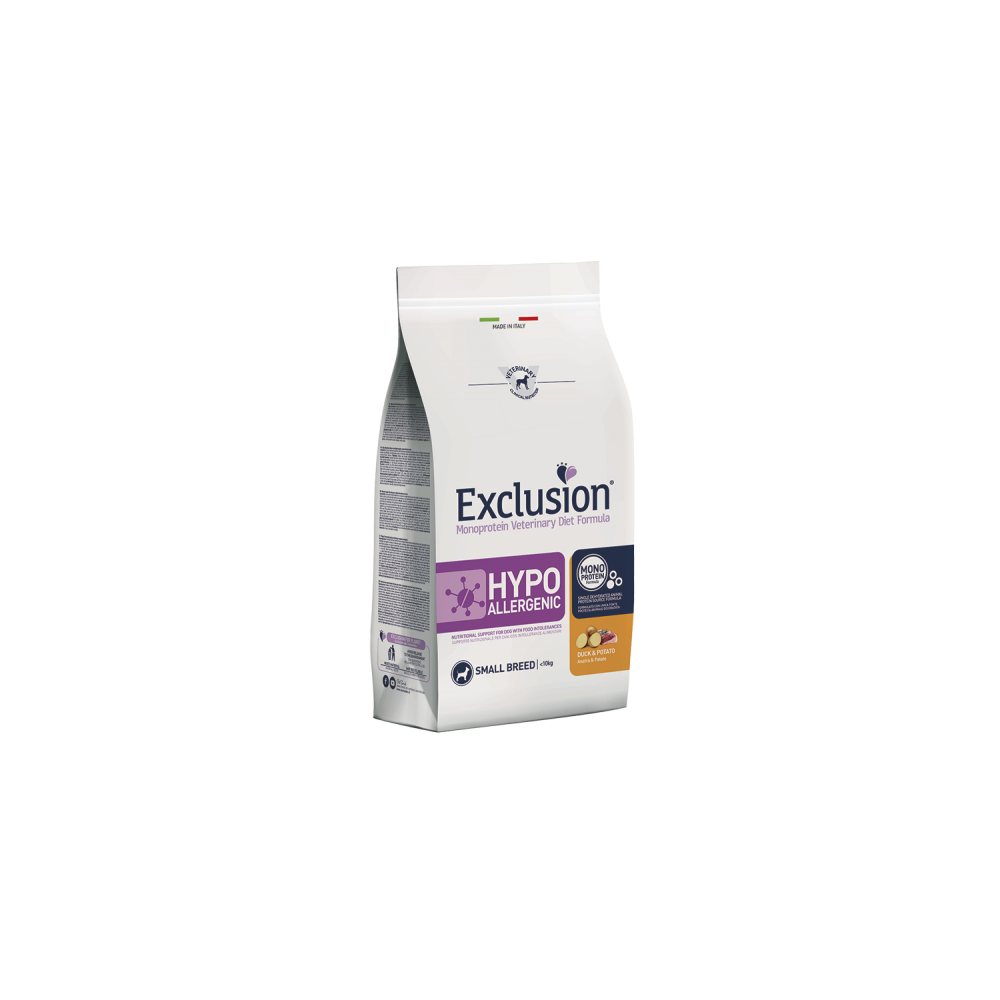 HYPOALLERGENIC ADULT SMALL ANATRA E PATATE 2KG EXCLUSION