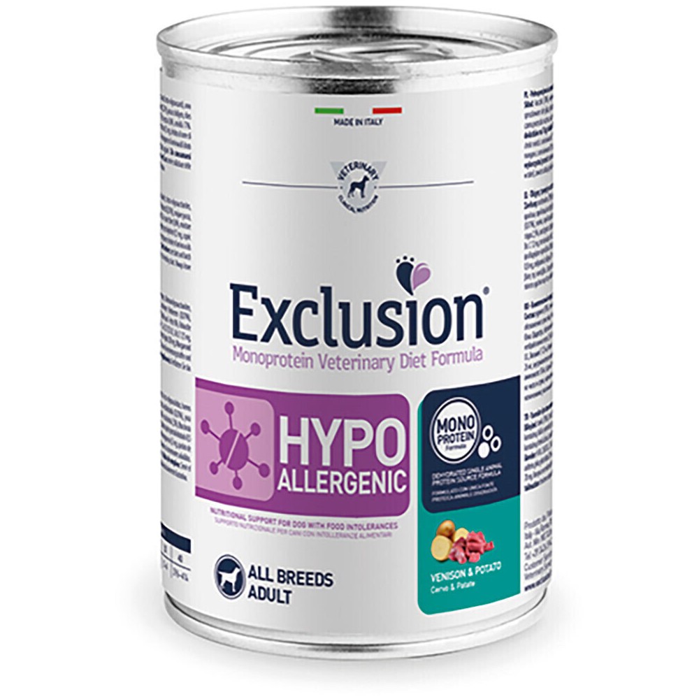 EXCLUSION HYPOALLERGENIC CERVO E PATATE 400g