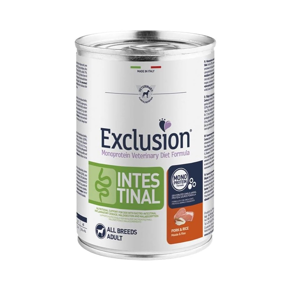 INTESTINAL MAIALE E RISO 400g EXCLUSION