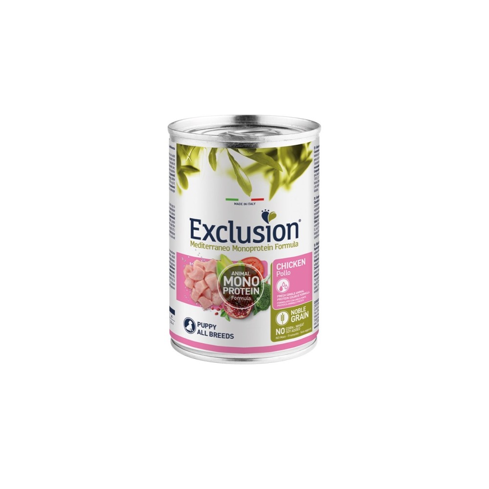 EXCLUSION PUPPY MONOPROTEIN POLLO 400g