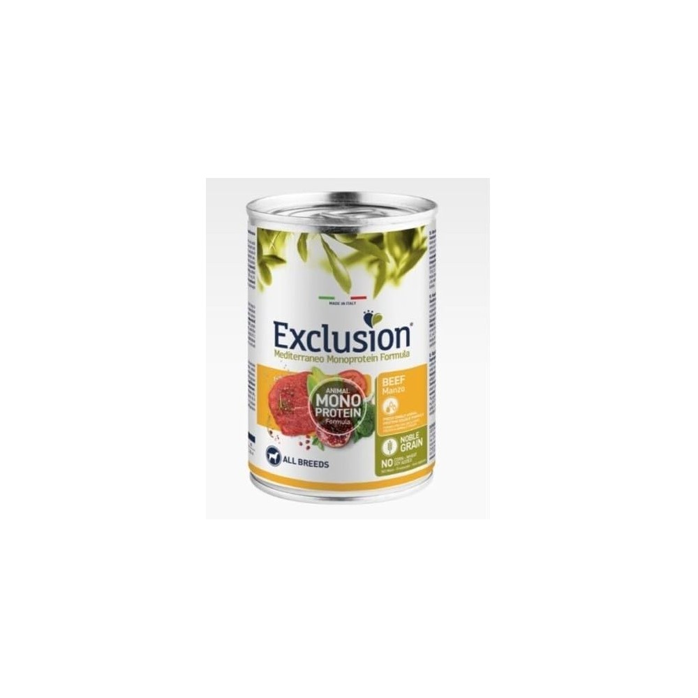 EXCLUSION ADULT MONOPROTEIN MANZO 400g