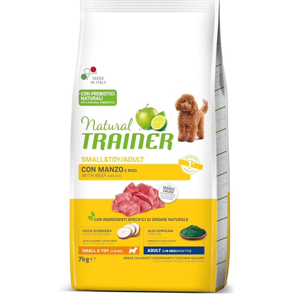 NATURAL TRAINER ADULT SMALL MANZO E RISO 2KG