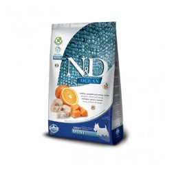 FARMINA N&D ADULT MINI OCEAN MERLUZZO ZUCCA E ARANCIA 2,5KG