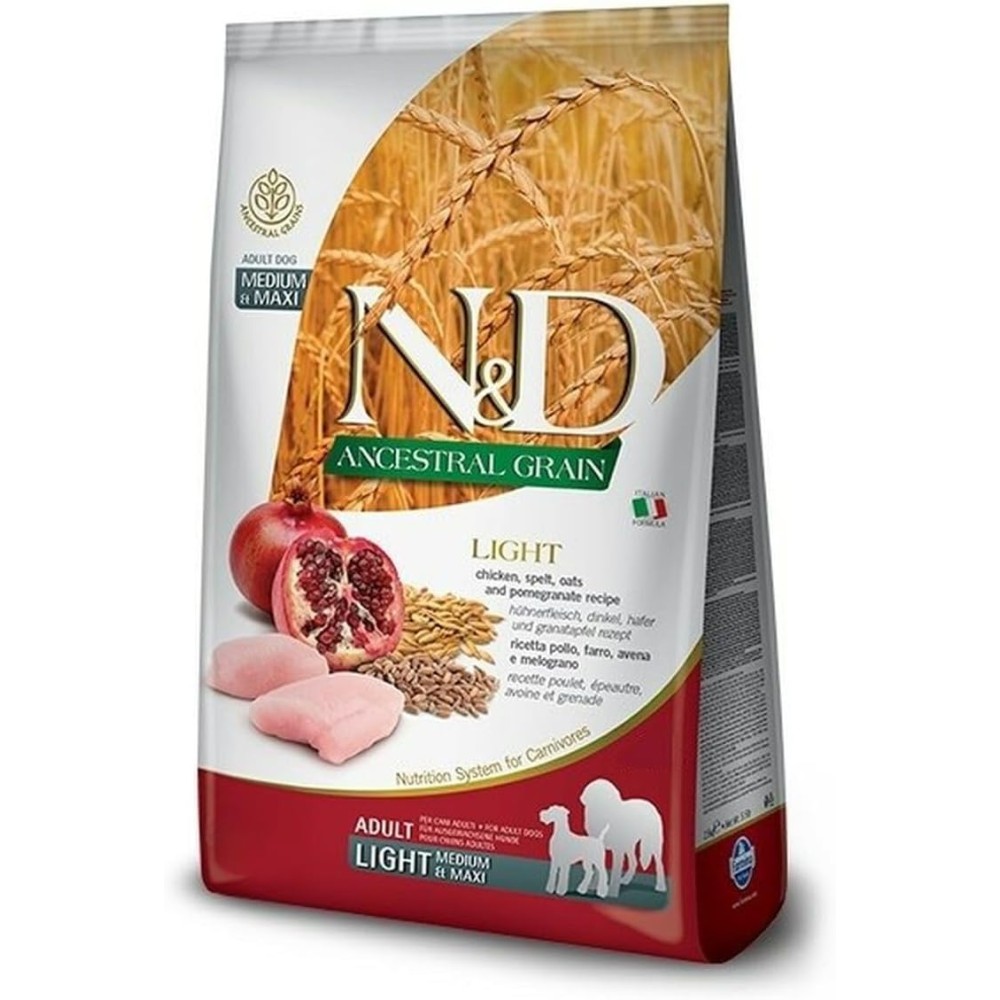 FARMINA N&D ADULT MEDIUM MAXI ANCESTRAL LIGHT POLLO FARRO AVENA E MELOGRANO