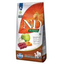 FARMINA N&D ADULT MEDIUM/MAXI PUMPKIN CERVO ZUCCA E MELA 12KG