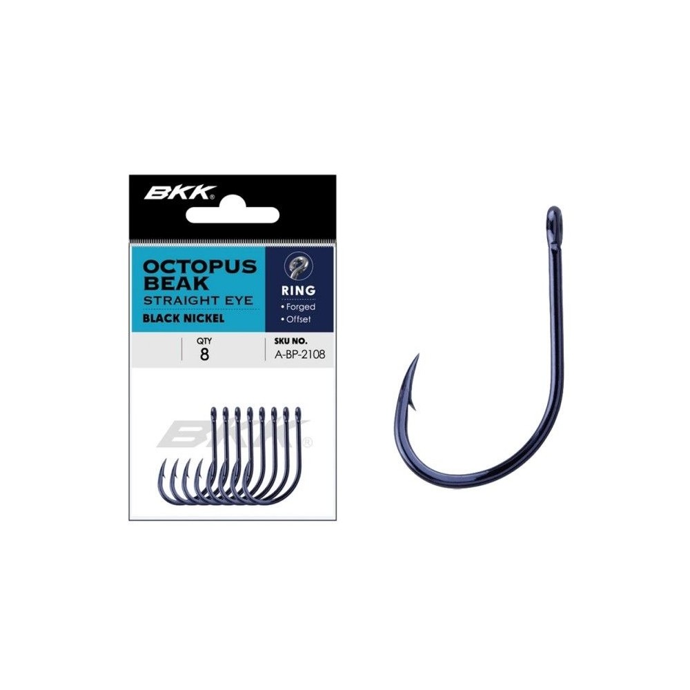 OCTOPUS BEAK STRAIGHT EYE BLACK NICKEL BKK