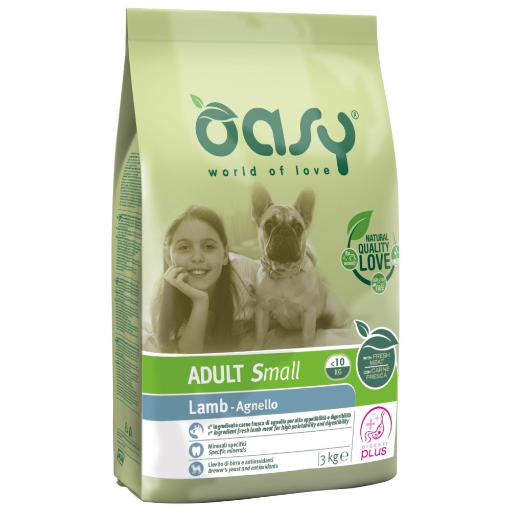 OASY ADULT SMALL AGNELLO 3KG