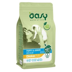 OASY PUPPY & JUNIOR MEDIUM POLLO 3KG