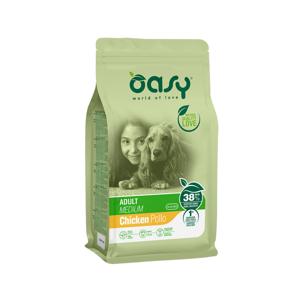 OASY ADULT MEDIUM POLLO 3KG