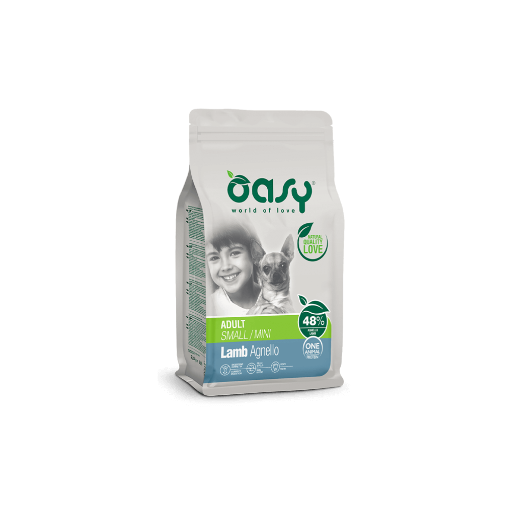 OASY ADULT SMALL/MINI AGNELLO 2,5KG MONOPROTEIN