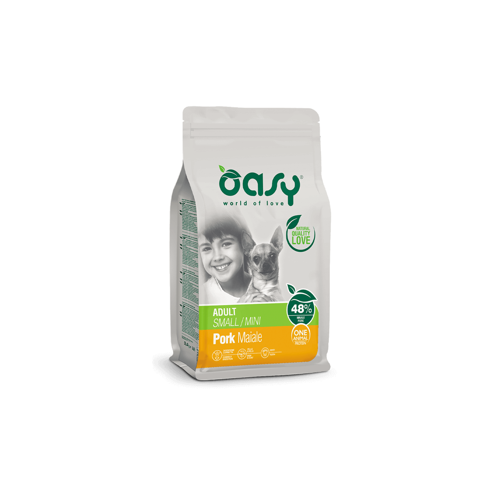 OASY ADULT SMALL/MINI MAIALE 2,5KG MONOPROTEIN