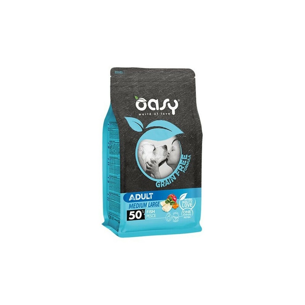 OASY ADULT MEDIUM/LARGE GRAIN FREE PESCE 12KG