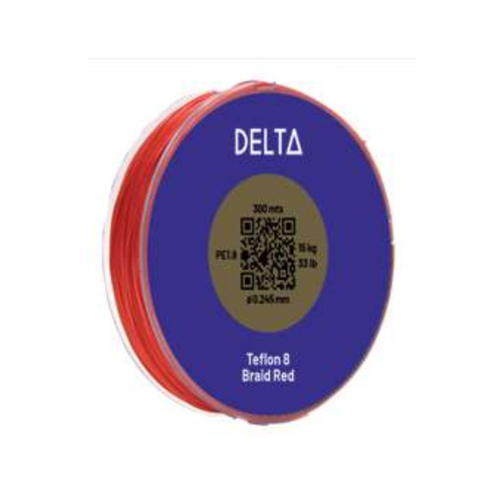 AZ TRADING 8 BRAID RED DELTA PE 300MT