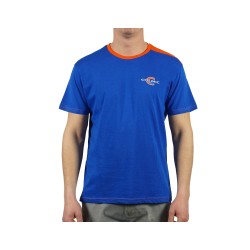 T-SHIRT BLUE/ORANGE COLMIC