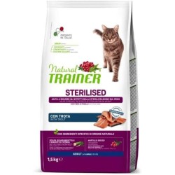 NATURAL TRAINER CAT STERILISED TROTA 1,5KG