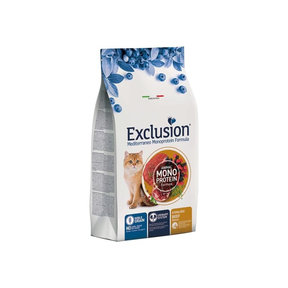 EXCLUSION CAT STERILISED MANZO 1,5KG