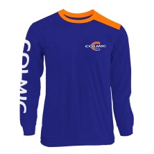 T-SHIRT LONG BLU-ORANGE XL...