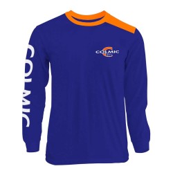 T-SHIRT LONG BLU-ORANGE XL COLMIC