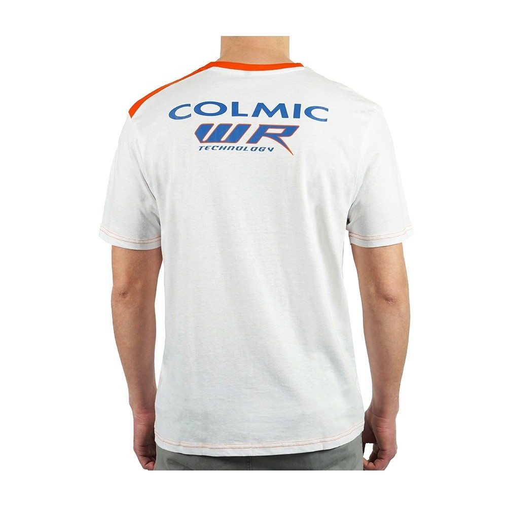 T-SHIRT WHITE/ORANGE COLMIC