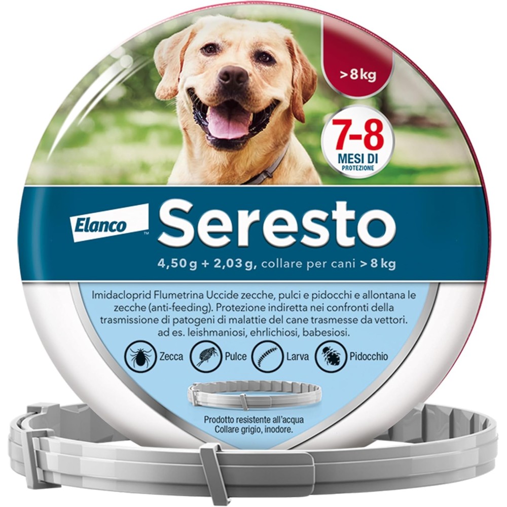 COLLARE SERESTO PER CANI SOPRA 8KG