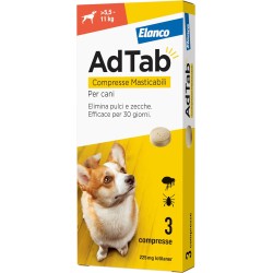 ADTAB COMPRESSE MASTICABILI PER CANI 5,5-11 KG  3 COMPRESSE