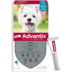 ADVANTIX FIALETTE PER CANI DA 4KG A 10KG  CONFEZIONE DA 6