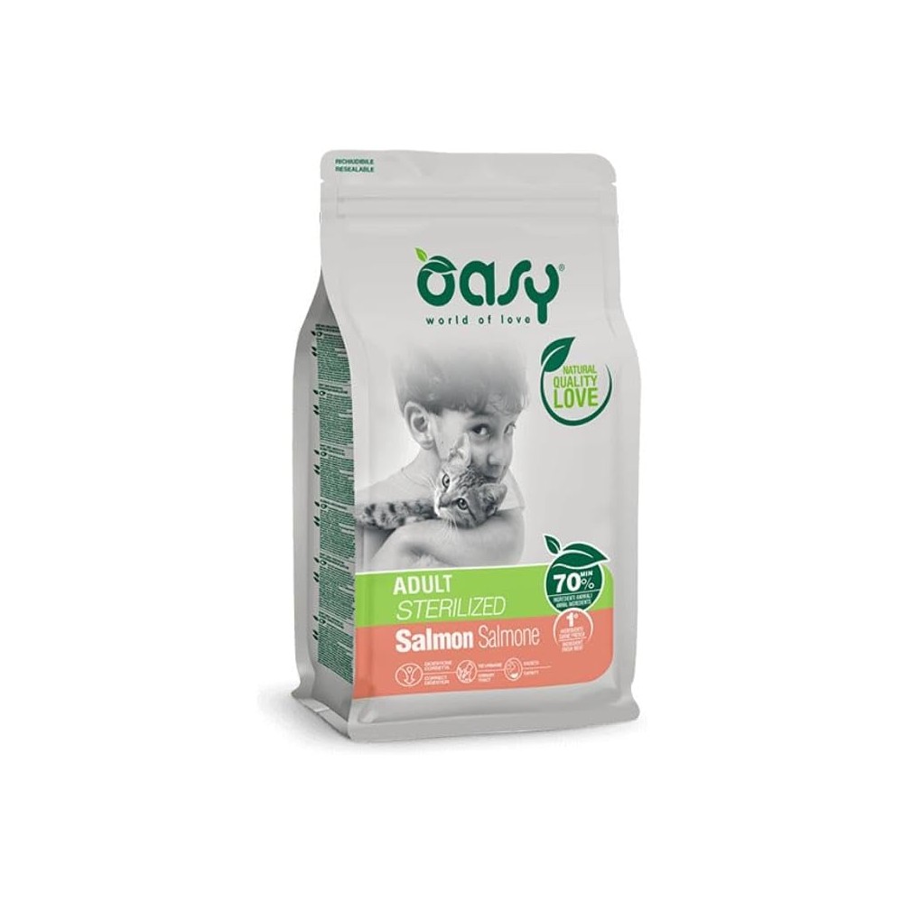 OASY ADULT STERILIZED SALMONE 1,5KG