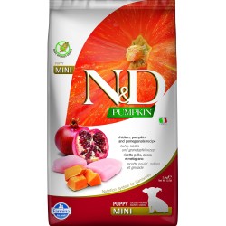 FARMINA N&D PUMPKIN ADULT MINI POLLO ZUCCA E MELOGRANO 2,5KG