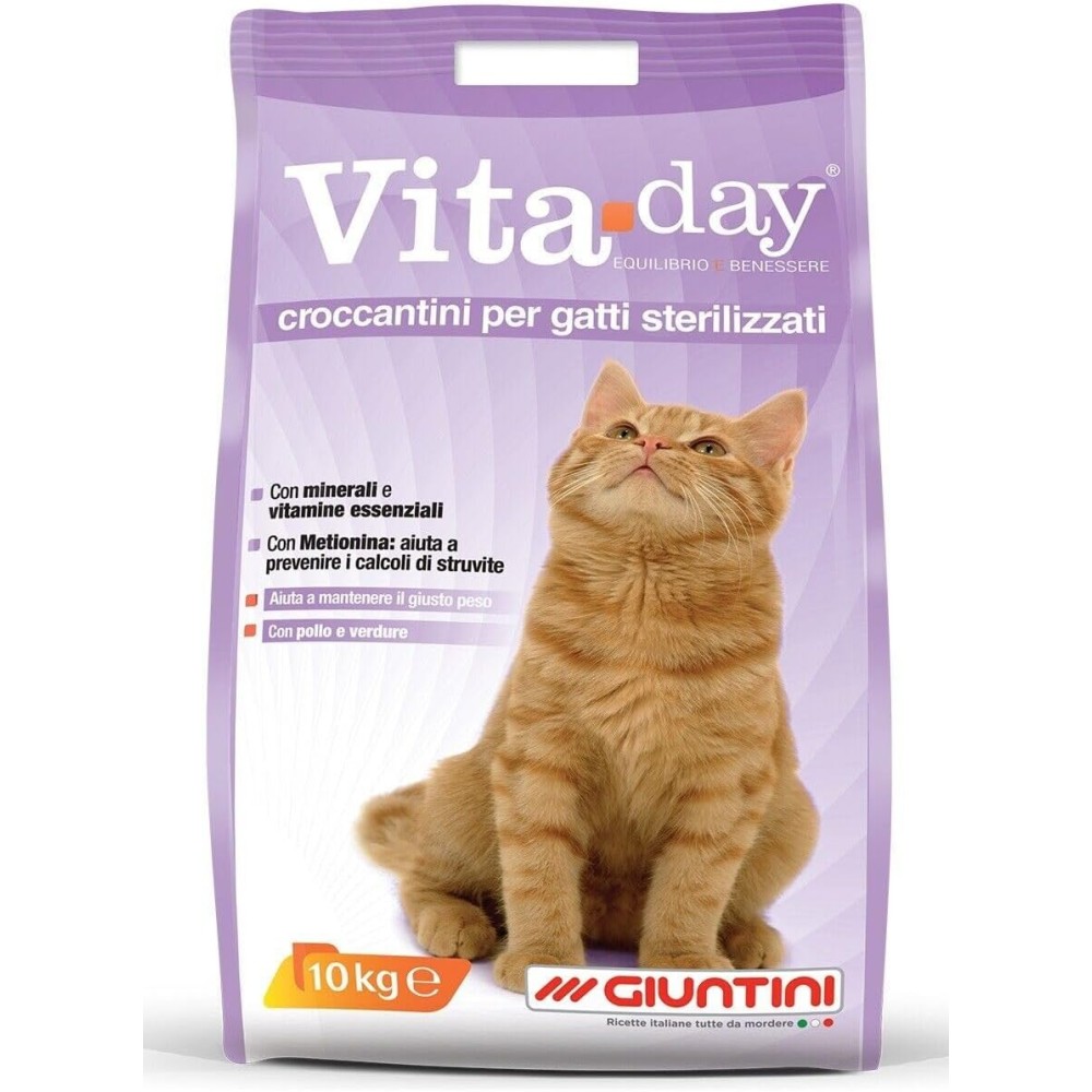 VITADAY CROCCANTINI PER GATTI STRILIZZATI 10KG