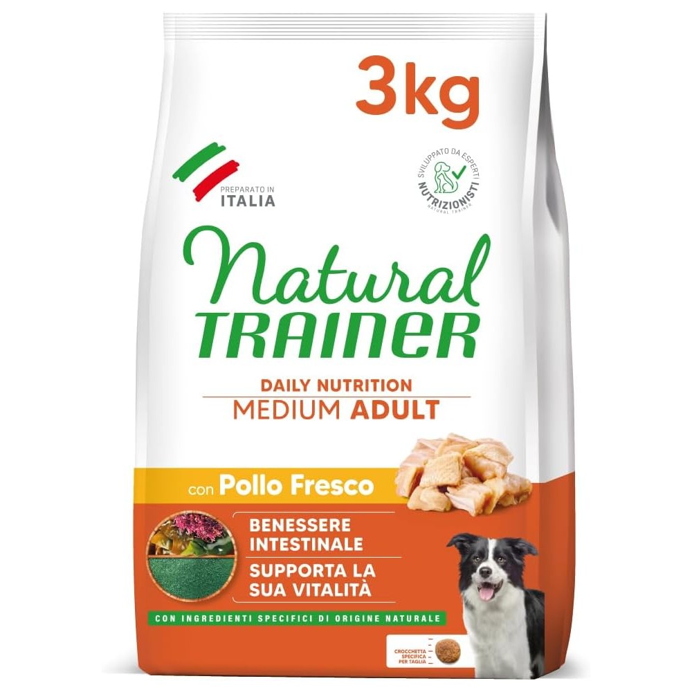 NATURAL TRAINER ADULT MEDIUM POLLO 3KG