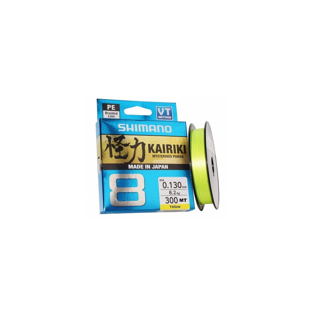 KAIRIKI 8 PE0.6 300MT YELLOW SHIMANO