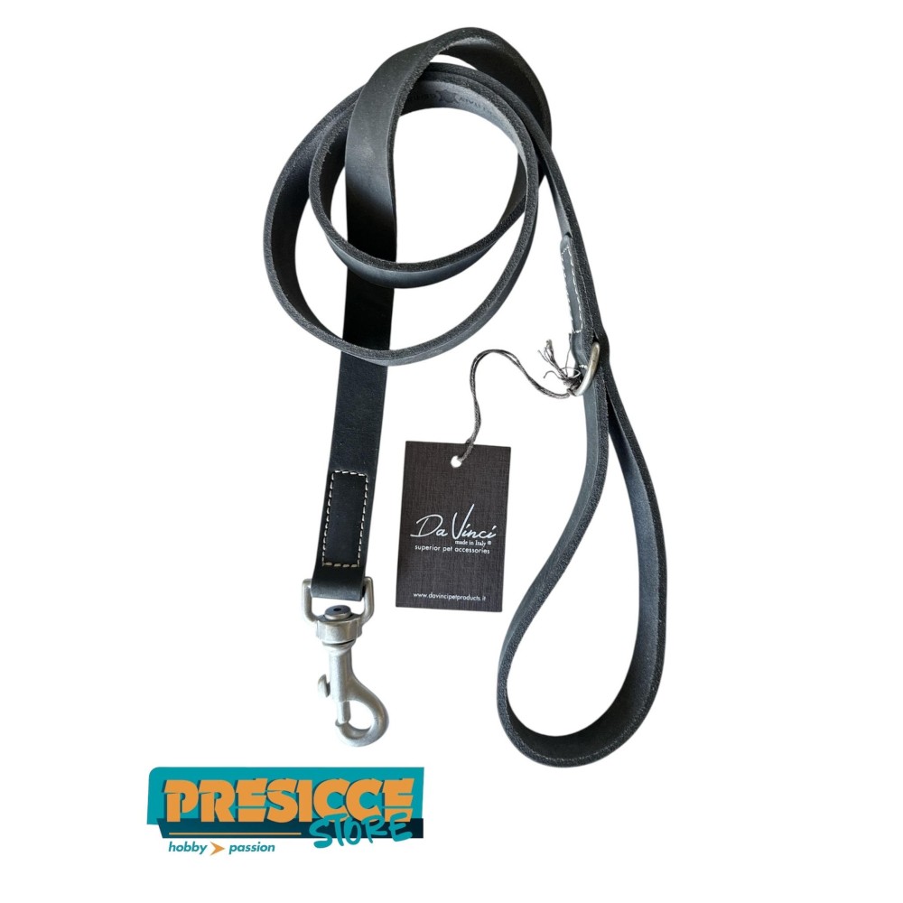 LEOPET - GUINZAGLIO DA VINCI PELLE INGRASSATA TRE COLORI 120cm