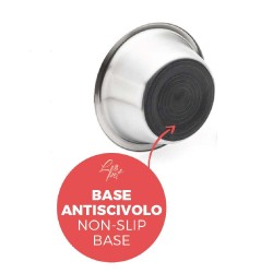 CIOTOLA LEOPET ACCIAIO INOX ANTISCIVOLO