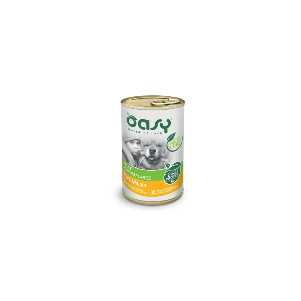 OASY ONE PROTEIN ADULT MEDIUM MAIALE 400G
