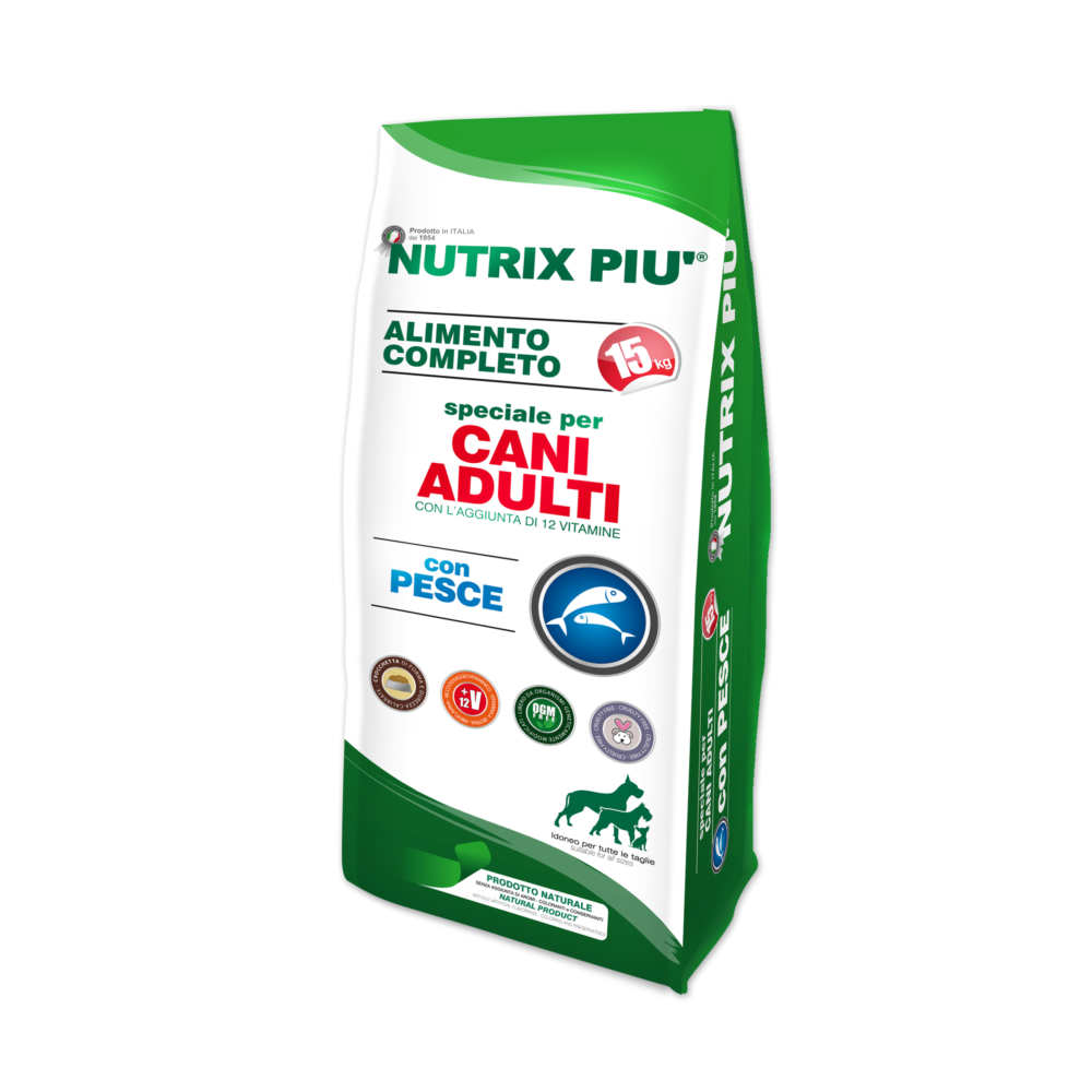 NUTRIX PIU' ADULT ALL BREED PESCE 4-15KG