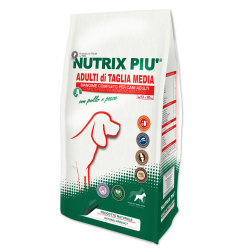 NUTRIX PIU' ADULT MEDIUM POLLO E PESCE 4/10KG