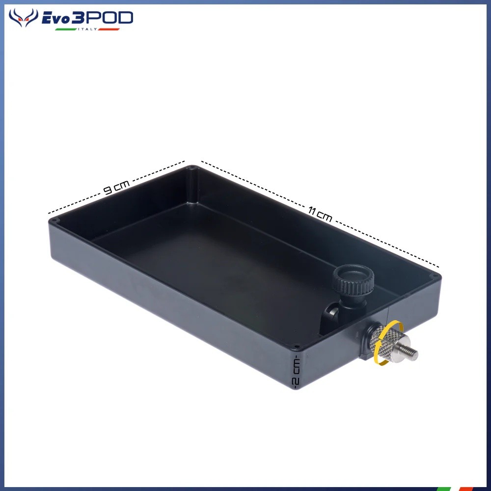 PIATTINO LATERALE IN PLASTICA 19X11XH2CM EVO3POD