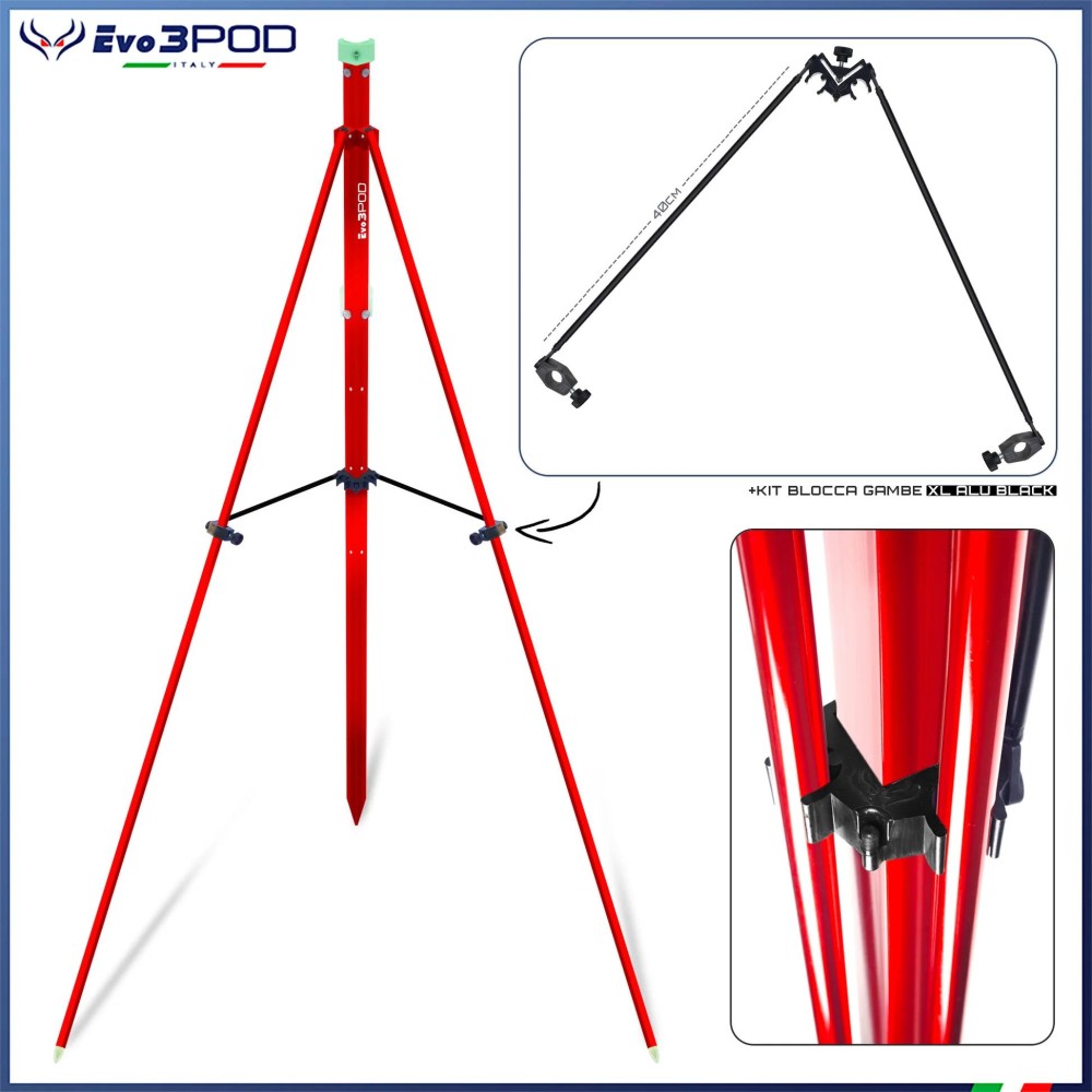 PICHETTO 180CM HYBRID + KIT BLOCCA GAMBE EVO3POD