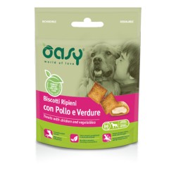 OASY BISCOTTI RIPIENI PER CANI POLLO E VERDURE 80g