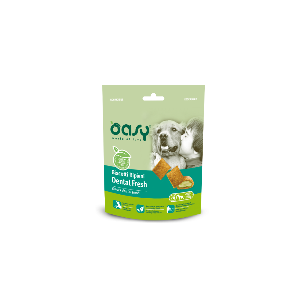 OASY BISCOTTI RIPIENI DENTAL FRESH 70g