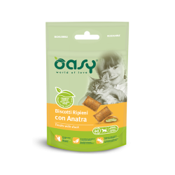 OASY SNACK CAT - BISCOTTI RIPIENI CON ANATRA 60G