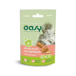 OASY SNACK CAT - BISCOTTI RIPIENI AL SALMONE 60G