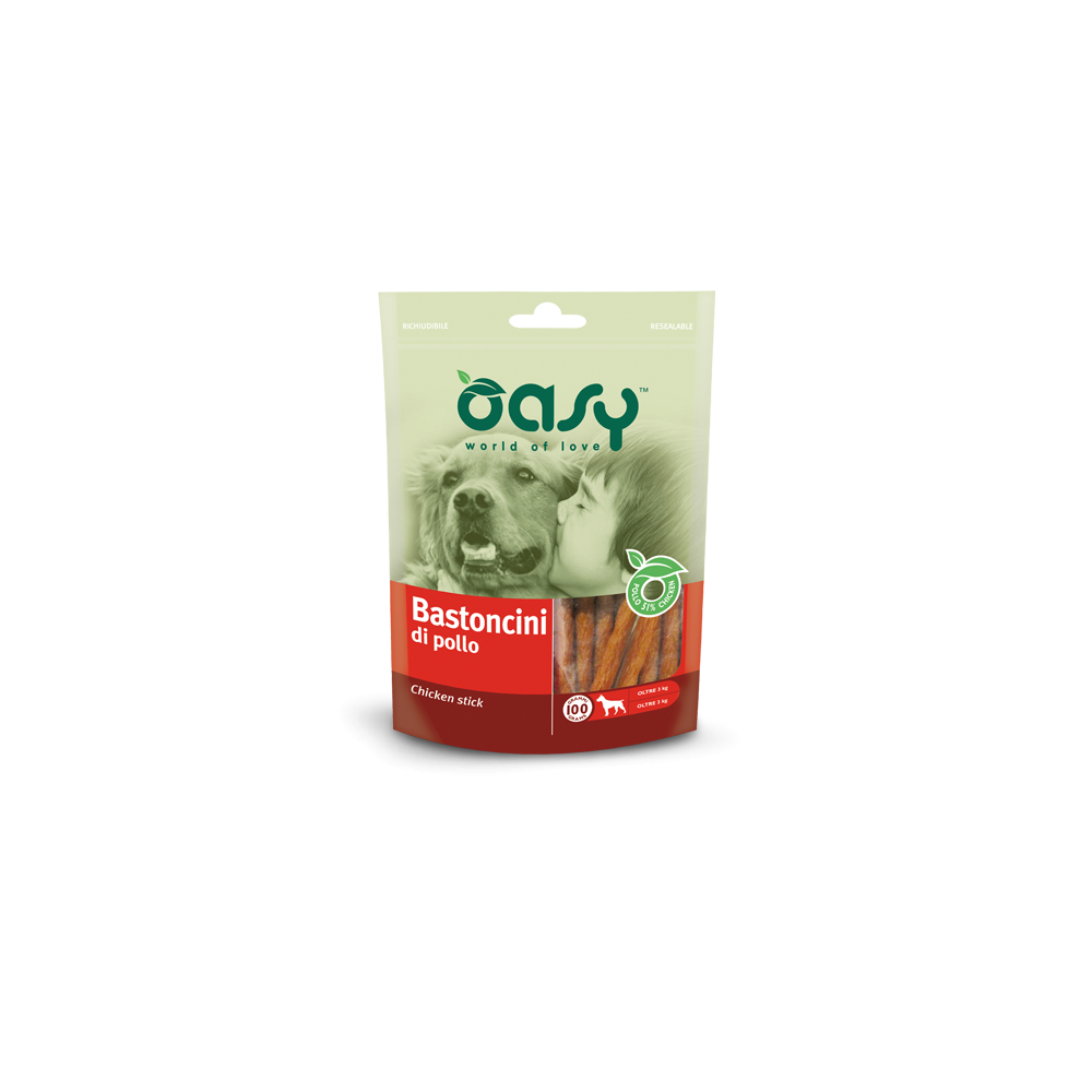 OASY SNACK DOG - BASTONCINI DI POLLO 100G