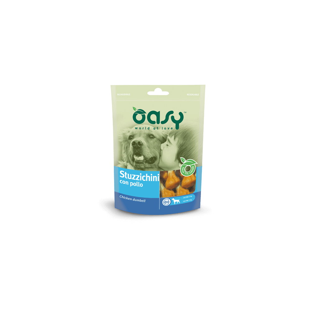 OASY SNACK DOG - STUZZICHINI DI POLLO 100G