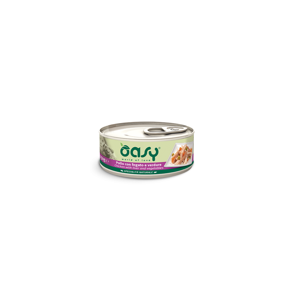 OASY CANE - SPECIALITA' NATURALE POLLO CON FEGATO E VERDURE 150g