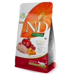 N&D FARMINA GATTO STERILIZZATO PUMPKIN QUAGLIA ZUCCA E MELOGRANO 5KG