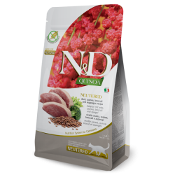 N&D FARMINA GATTO STERILIZZATO QUINOA ANATRA QUINOA BROCCOLI E ASPARAGI 5KG
