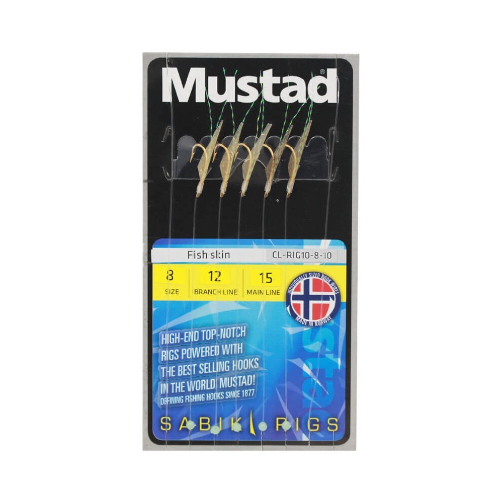 SABIKI RIGS FISH SKIN MUSTAD