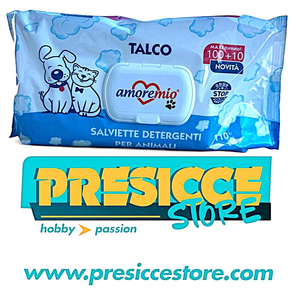 AMORE MIO - SALVIETTINE DETERGENTI MAXI FORMATO 100+10 TALCO