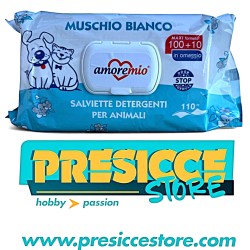 AMORE MIO - SALVIETTINE DETERGENTI MAXI FORMATO 100+10 MUSCHIO BIANCO